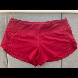 Size 6 Lululemon Speed Up Shorts